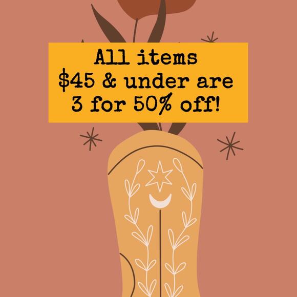 All items $45 & under are 3 for 50% off! - Picture 5 of 8